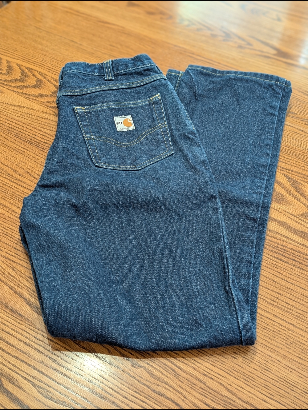 Carhartt FR Flame Resistant Jeans Men's 32x34 CAT 2 NFPA 2112 Dark Wash Workwear